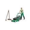 Bruder 62103 Figuur Tuinman met Grasmaaier Fashion