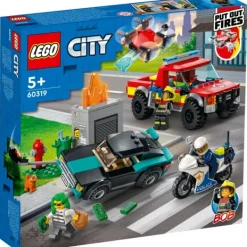 Lego 60319 city brandweer en politie achtervolging Sale