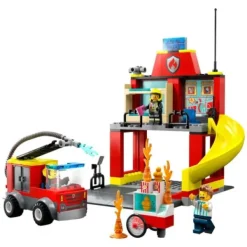 Lego 60375 City De Brandweerkazerne En De Brandweerwagen Fashion