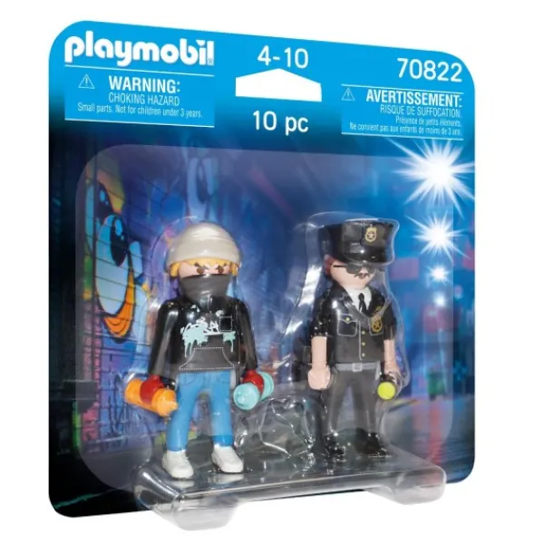 Playmobil 70822 Duopack Politieagent en Sproeier Fashion