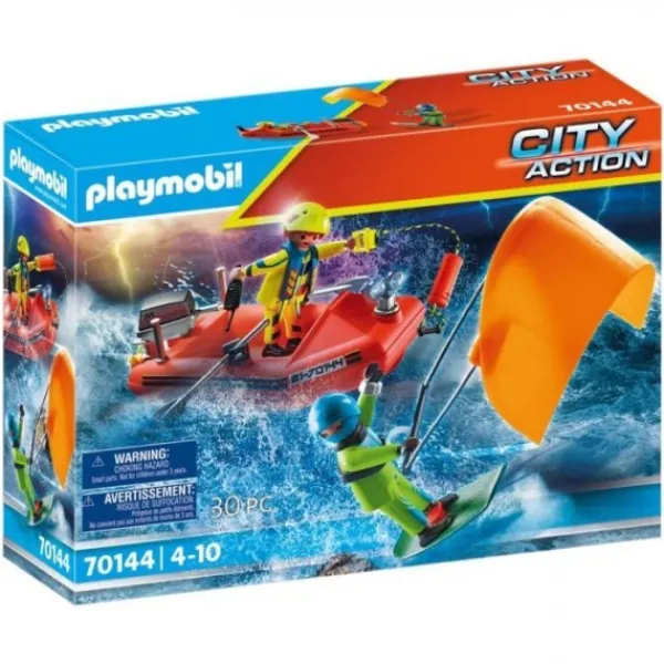 Playmobil 70144 Redding Op Zee: Kitesurfersredding Met Boot New