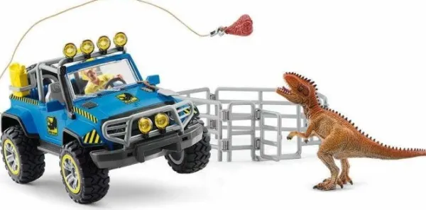 Schleich 41464 Terreinwagen Met Dino-Buitenpost Online