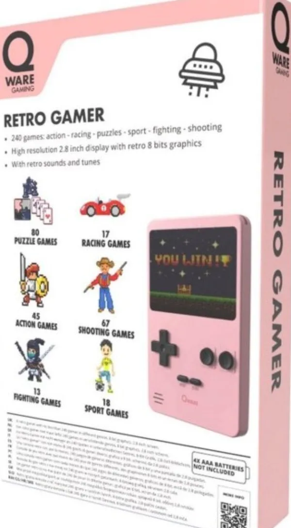 De Grote Speelgoedwinkel Arcade 240 In 1 Mini Game Retro Roze Best