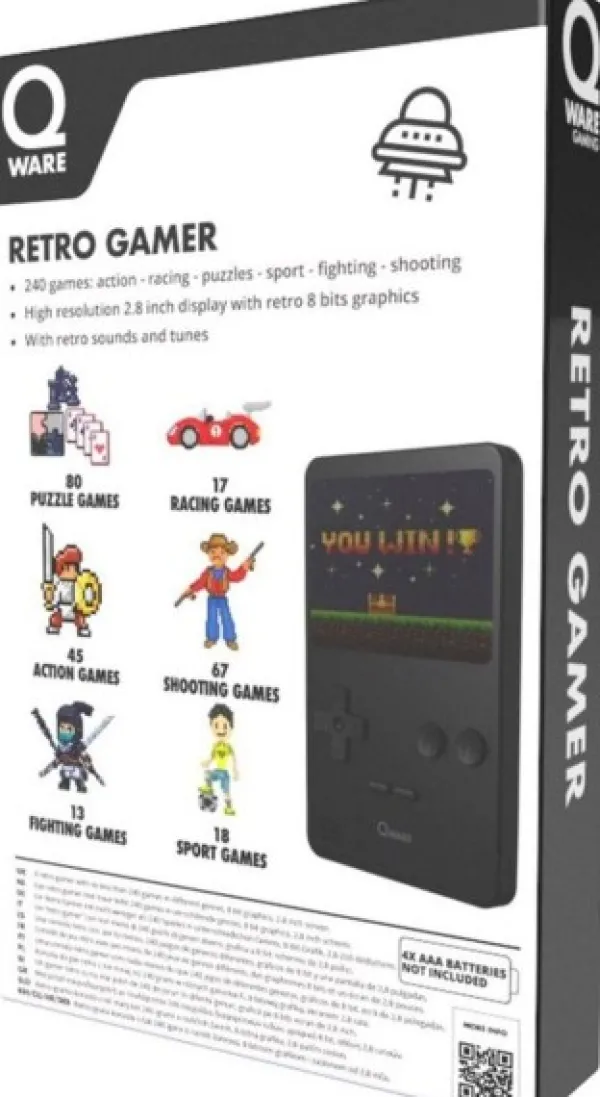 De Grote Speelgoedwinkel Arcade 240 In 1 Mini Game Retro Zwart Hot