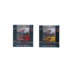Rapid Wheels Auto Die Cast Hulpdienstvoertuigen 2 Delig Outlet