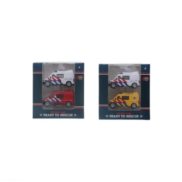 Rapid Wheels Auto Die Cast Hulpdienstvoertuigen 2 Delig Outlet