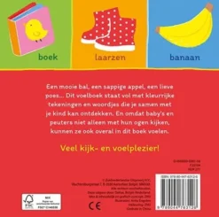 Deltas Baby's Eerste Voelboekje - Eerste Woordjes (1 jaar) Clearance