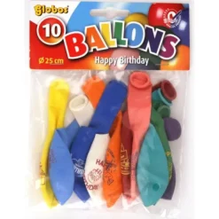 De Grote Speelgoedwinkel Ballon Happy Birthday 10 Stuks 25 Cm Clearance