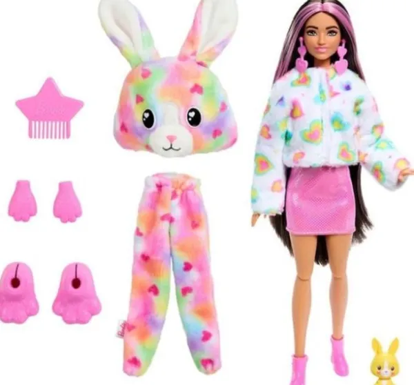 Barbie cutie reveal color dream wit/roze Discount