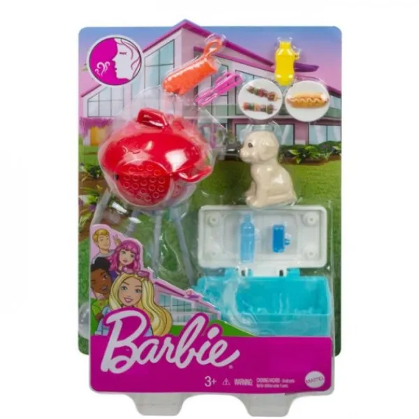 Mattel Barbie Mini Playset Met Huisdier Outlet