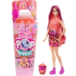 Barbie Pop Reveal Boba Serie Zacht Roze Fashion