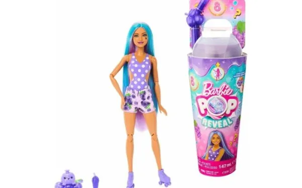Mattel Barbie Pop Reveal Juicy Fruits Grape Fizz New