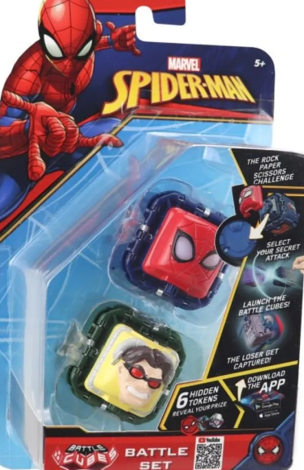 De Grote Speelgoedwinkel Battle Cubes Marvel Spiderman Dr Octopus Vs Glowing Spiderman Outlet