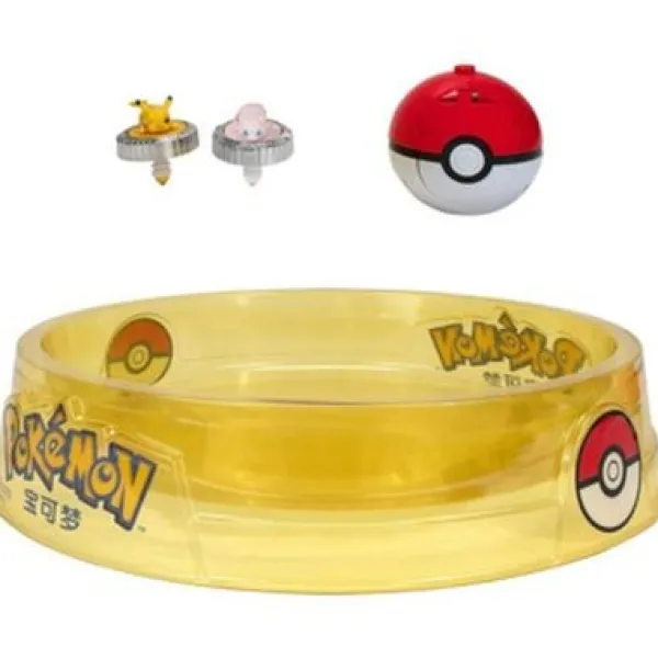 Pokémon Battle Spinner 2 Pack With Stadium Pikachu #1, Mew, Poke Bal Clearance