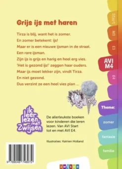 Zwijsen BOEK AVI M4 GRIJS IJS MET HAREN Clearance