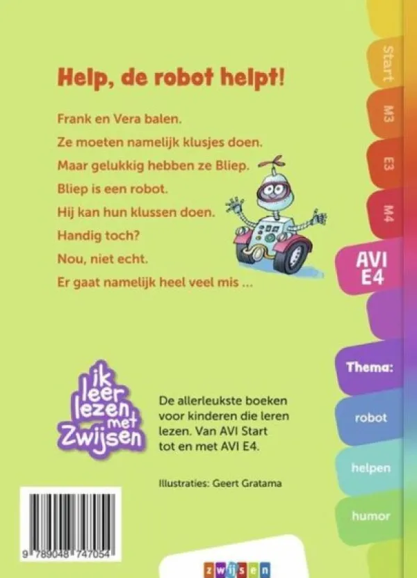 Zwijsen Boek AVI M4 Help De Robot Helpt! Sale