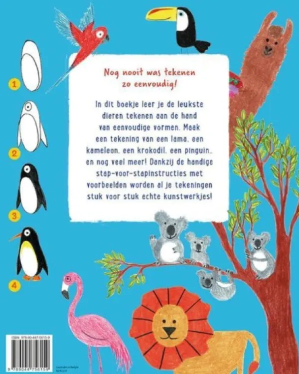 Deltas Boek hoera! ik leer dieren tekenen Online