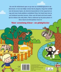 Deltas Boek In De Dierentuin - Kleur- En Stickerboek Met Woordjes (3-5 jaar) New