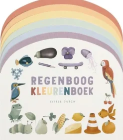 Little Dutch Boek Regenboog Kleurenboek Karton Sale