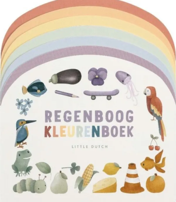 Little Dutch Boek Regenboog Kleurenboek Karton Sale