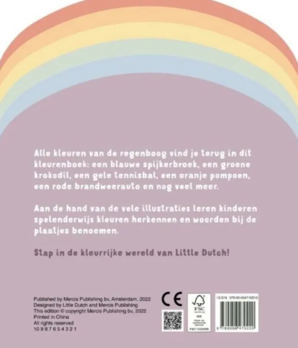 Little Dutch Boek Regenboog Kleurenboek Karton Sale