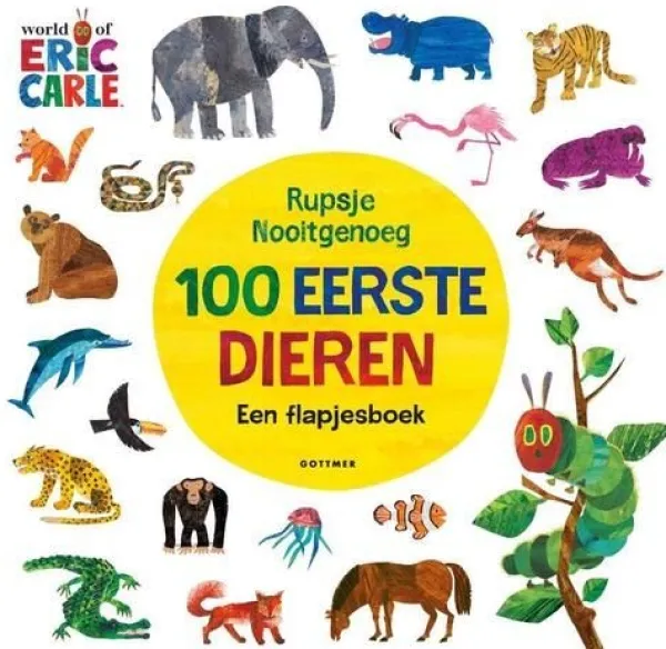 De Grote Speelgoedwinkel Boek Rupsje Nooitgenoeg - 100 Eerste Dieren Best