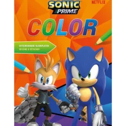 De Grote Speelgoedwinkel Boek Sonic Prime Color Kleurboek Fashion