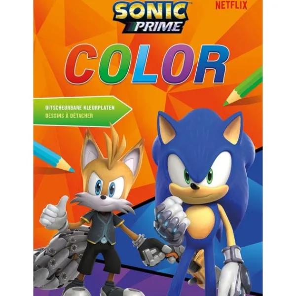 De Grote Speelgoedwinkel Boek Sonic Prime Color Kleurboek Fashion