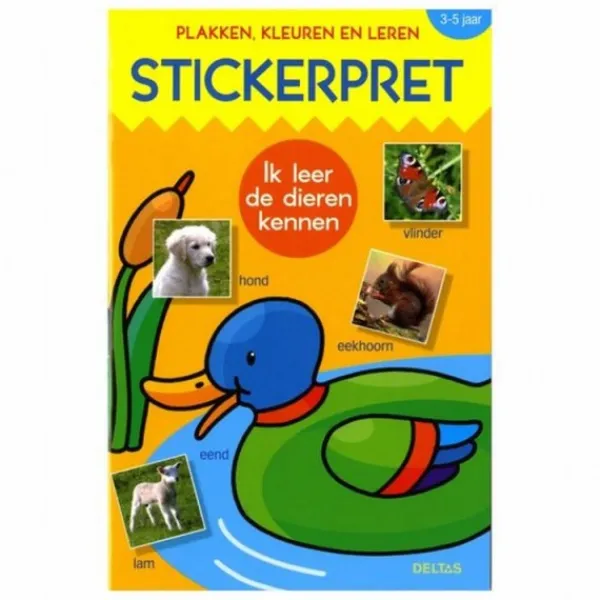Deltas Boek Stickerpret Ik Leer De Dieren Kennen Discount