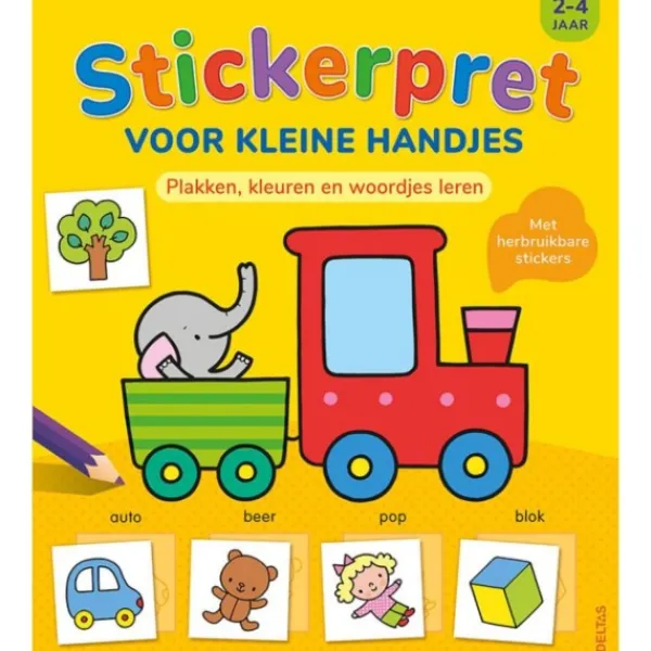 Deltas Boek stickerpret kleine handjes (2-4 jaar) Outlet