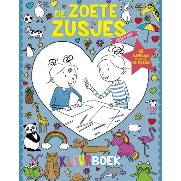 De Grote Speelgoedwinkel Boek Zoete Zusjes Kleurboek Met Meer Dan 100 Stickers Online