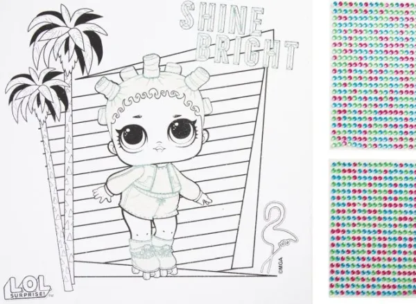 De Grote Speelgoedwinkel Canvas Emoji LOL Suprise! Met Diamant Fashion