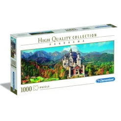 Clementoni Puzzel 1000 Stukjes Panorama Neuschwanstein New