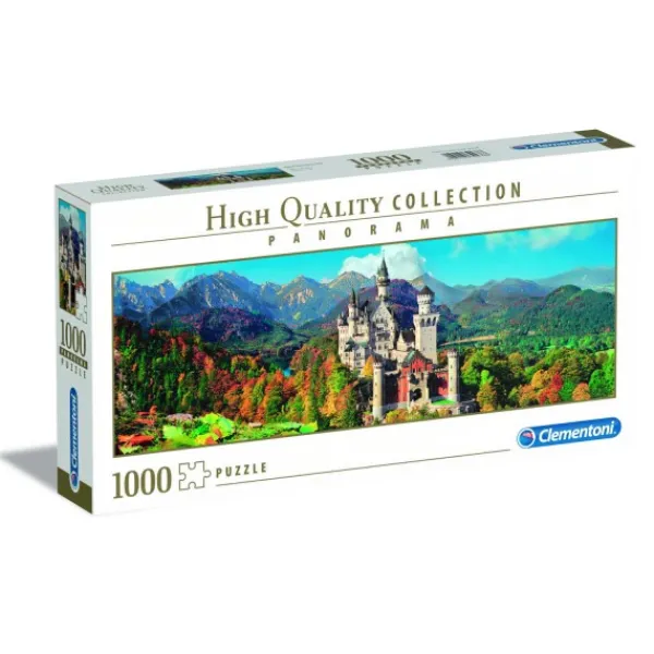 Clementoni Puzzel 1000 Stukjes Panorama Neuschwanstein New