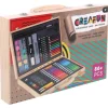 Creafun Kleurkoffer Kist 86-delig Hout Best