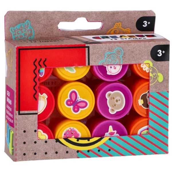 Creafun Stempels 12 Stuks Inclusief Inkt Clearance