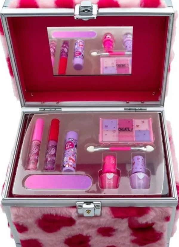 Create it! Hart Make Up Case Fluffy Hartjes Clearance