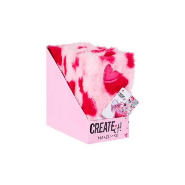 De Grote Speelgoedwinkel Create It! Love Make-up Boekje Fluffy Hartjes Fashion