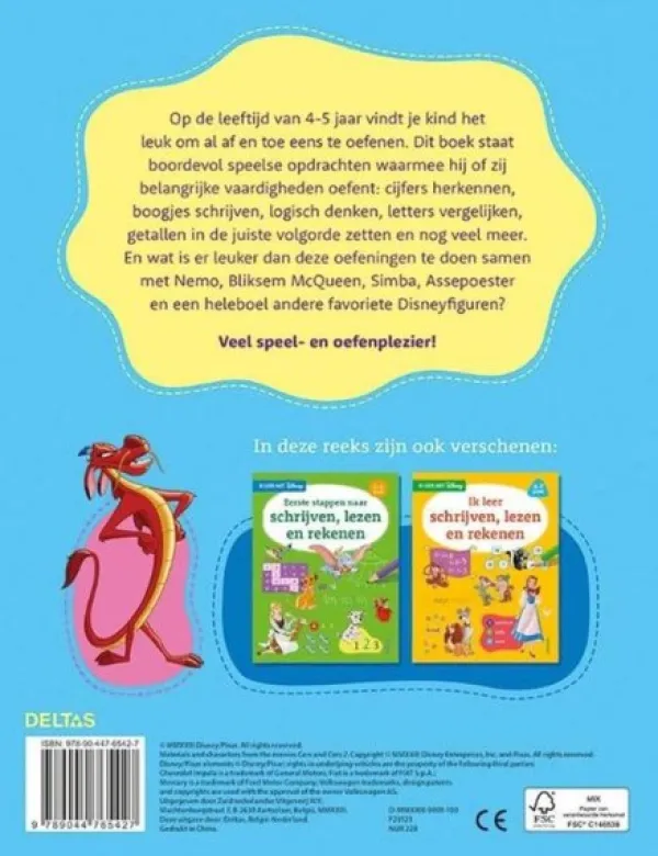 Deltas Disney Allereerste Stappen Naar Schrijven, Lezen En Tellen (4-5 jaar) Best