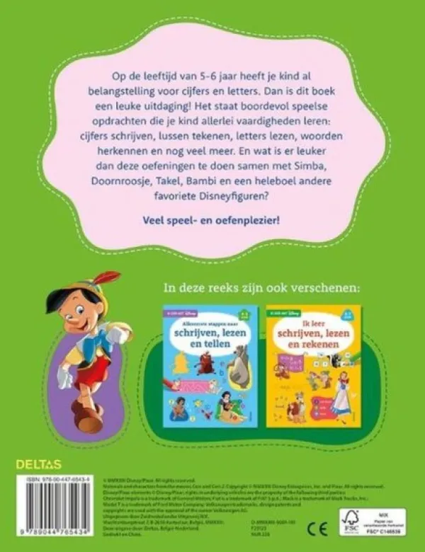 Deltas Disney Eerste Stappen Naar Schrijven, Lezen En Rekenen (5-6 jaar) Hot