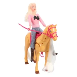De Grote Speelgoedwinkel Echt Lopend Paard Met Pop Clearance