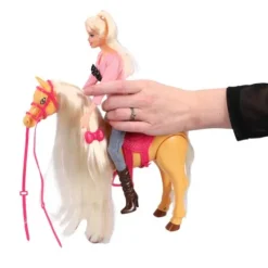 De Grote Speelgoedwinkel Echt Lopend Paard Met Pop Clearance