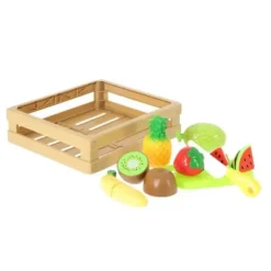 De Grote Speelgoedwinkel Fruit Snijset Met Klittenband In Kist Fashion