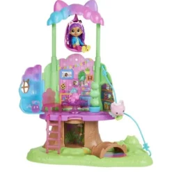 Spinmaster Gabby's Dollhouse Kitty's Fairy's Garden Treehouse Hot