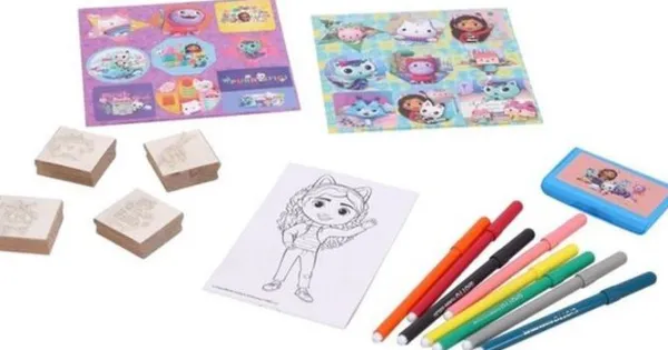 De Grote Speelgoedwinkel Gabby's Dollhouse Stempeldoos Maxi 22-delig Clearance
