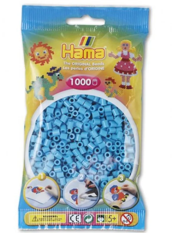 Hama strijkkralen azuur blauw (049) Discount