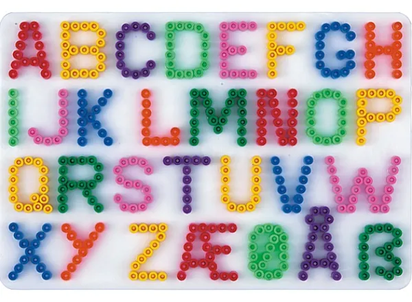 Hama Strijkkralen Grondplaat Letters wit (0272) Fashion