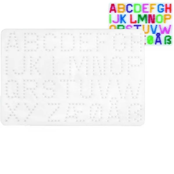 Hama Strijkkralen Grondplaat Letters wit (0272) Fashion