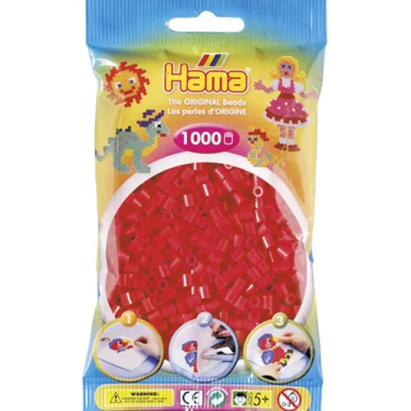 Hama strijkkralen rood (1005) Discount