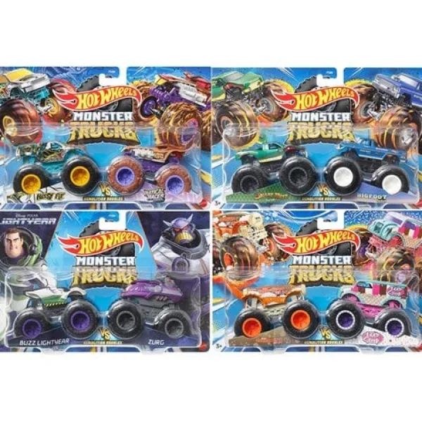 Mattel Hot Wheels Monster Trucks 1:64 2 Pack Fashion
